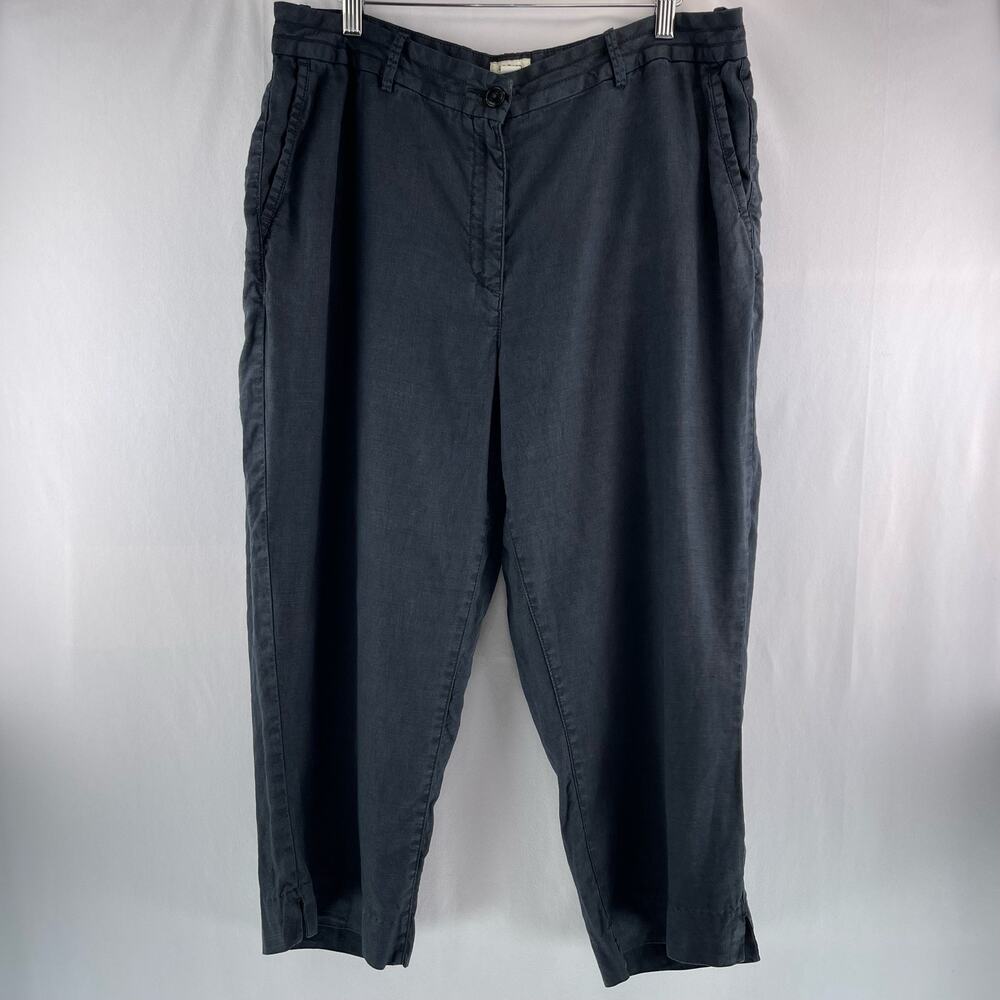 L.L. Bean Classic Fit Cropped Linen Pant Size 16P